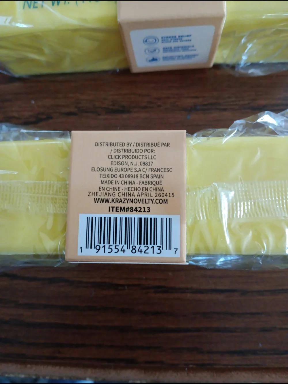 Butter Yellow Squishy Toy Bar Pack - Kids Sensory Toy 2pk